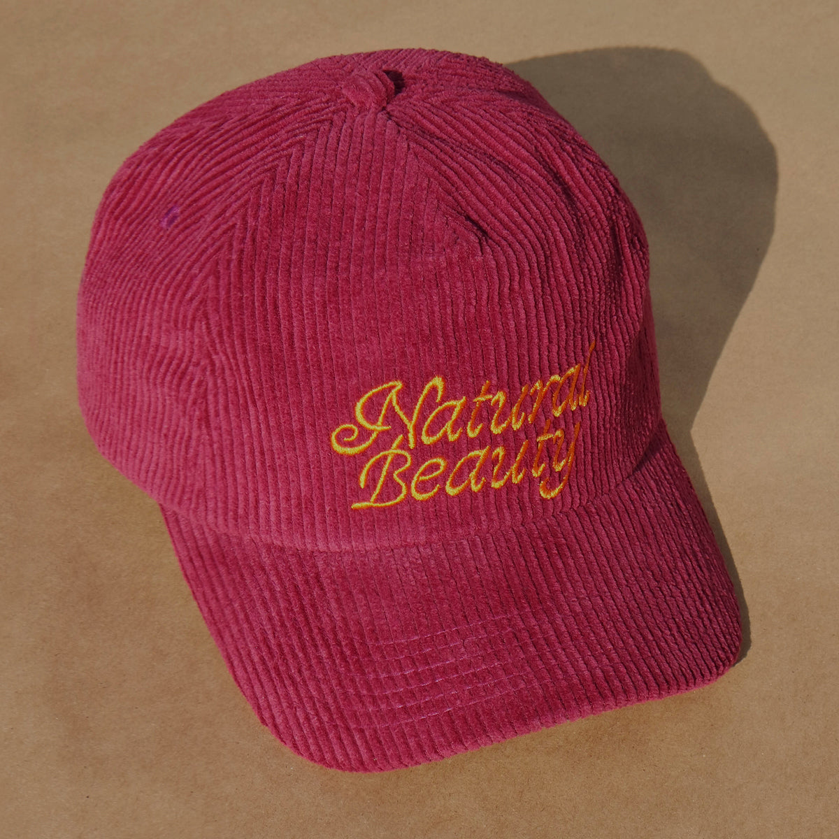Red Natural Beauty Corduroy Cap